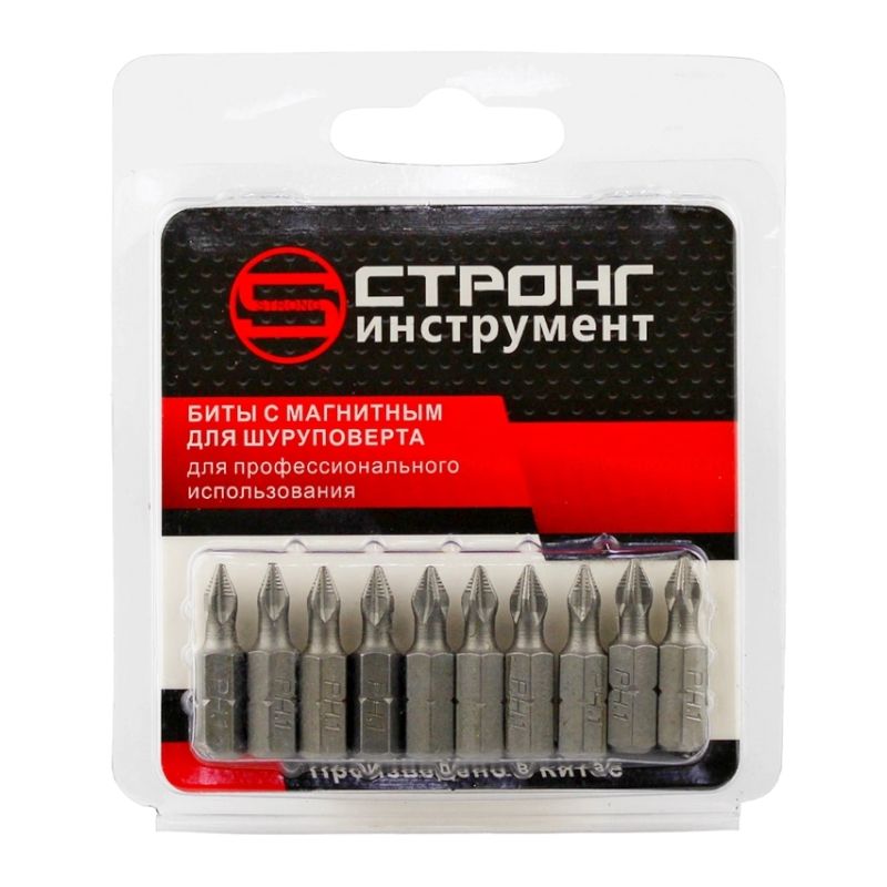 стп-930 Бита магнитная STRONG РН1х25 (10шт. в упак)