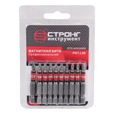 стп-930 Бита магнитная STRONG РН1х50 (10шт. в упак) - изображение 2