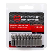 стп-931 Бита магнитная STRONG РН2х25 (10шт в упак) - изображение 2