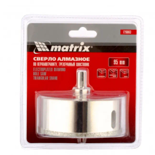 Сверло алмазное по керамограниту, 95х67 мм, трехгранный хвостовик Matrix - изображение 6