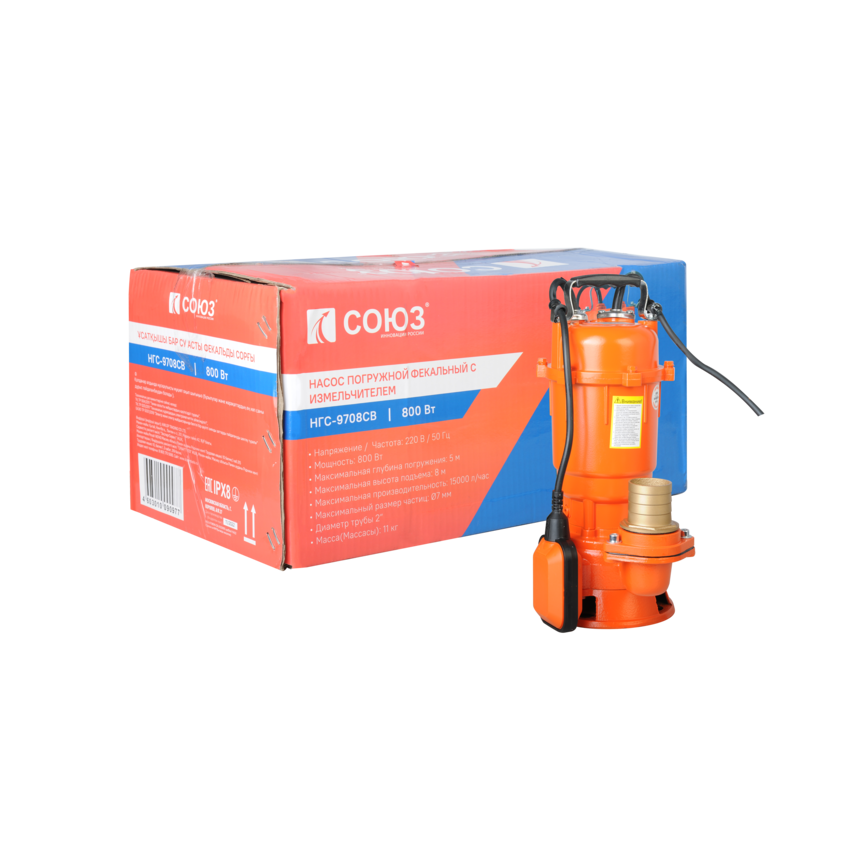 Насос погружной дренажный СОЮЗ НГС-9708СВ - изображение 4