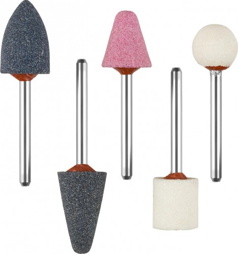 Абразивные шарошки-насадки  ЗУБР Мастер для гравера и дрели, хвостовик d 3,2мм, 5 пред. 35992-H5