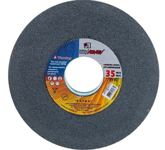 Абразивный диск ЛУГА ПП 300х40х76 64С 60 K V (25 СМ1 КБ) D2133004076425K