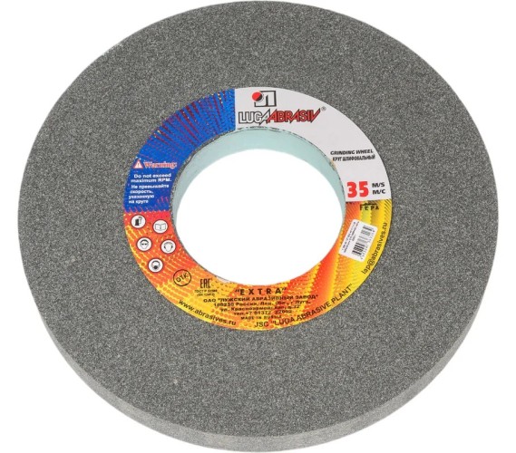 Абразивный диск ЛУГА ПП 350х40х127 63С 40 СМ2 КБ D2133504080340K