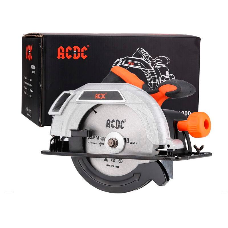 Пила циркулярная ACDC CS-1800, 5000 об/мин, 1800Вт, диск в комплекте 185х20х40 - изображение 3