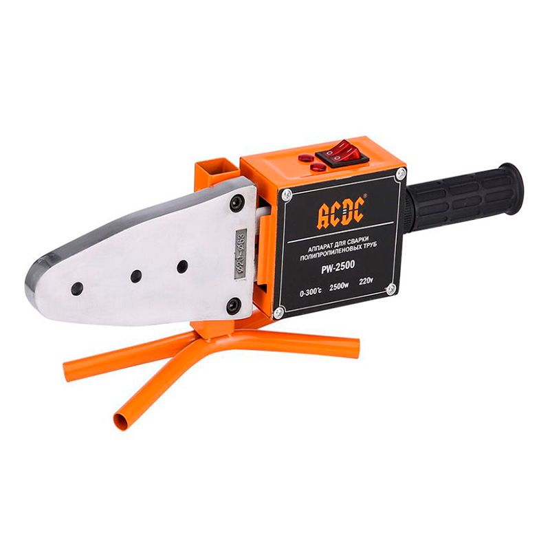 Сварочный аппарат ACDC PW-2000 набор для сварки пластиковых труб ACDC (2500Вт, ножницы, 20,25,32,40,