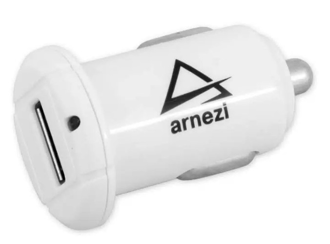 Адаптер автомобильный в прикуриватель ARNEZI A0603009 1хUSB 5B 1A белый