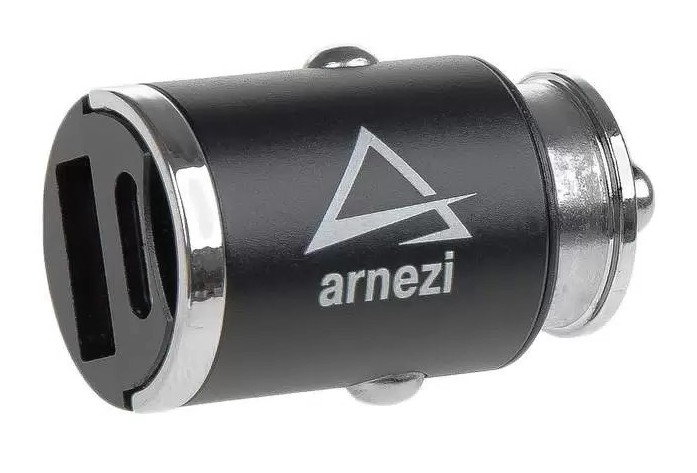 Адаптер автомобильный в прикуриватель ARNEZI A0603016 20W USB-A (QC3.0) + Type-C (PD 3.0) 12-24V