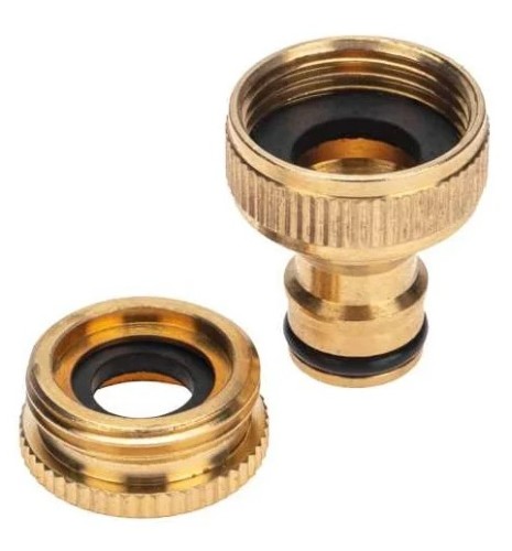 Адаптер ЧЕТЫРЕ СЕЗОНА 62-0273 латунный, 1/2"-3/4", внутренняя резьба, с переходн