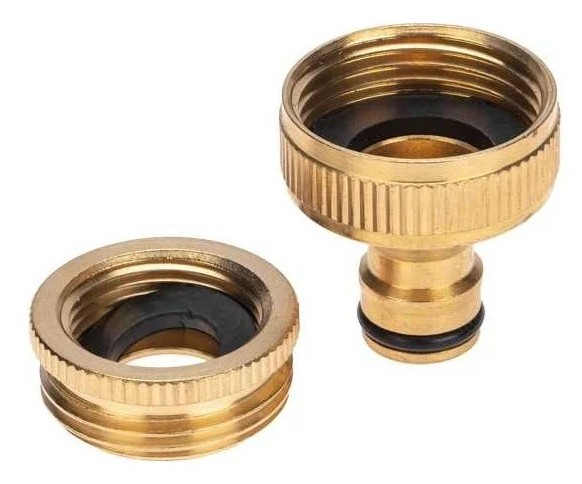 Адаптер ЧЕТЫРЕ СЕЗОНА 62-0278 латунный, 1"-3/4", внутренняя резьба, с переходник - изображение 2