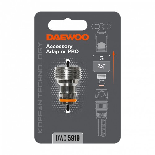 Адаптер DAEWOO DWC 5919 3/4" металлический для кранов с внутренней резьбой - изображение 2