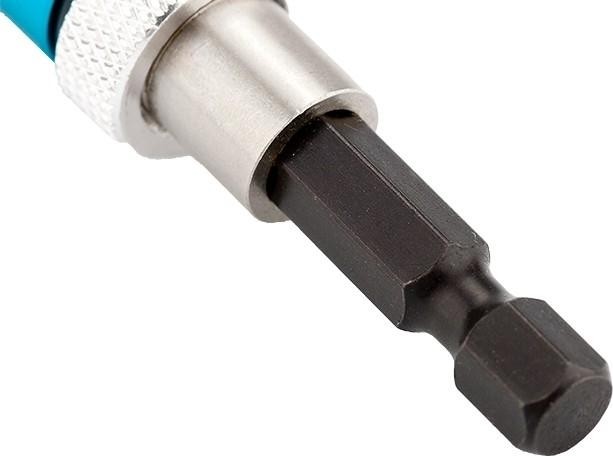 Адаптер для бит GROSS 1/4" с ограничителем и двойным магнитом 11317 - изображение 3