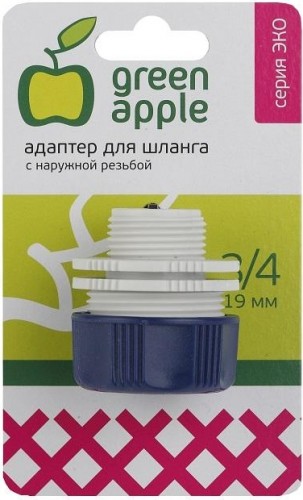 Адаптер для шланга GREEN APPLE 3/4" Eco внешняя резьба GAEA20-12 Б0017776 - изображение 2