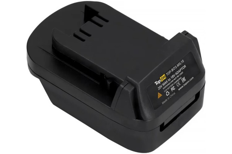 Адаптер-переходник TopON TOP-BOS-MIL18 Bosch 18V для Milwaukee 18V