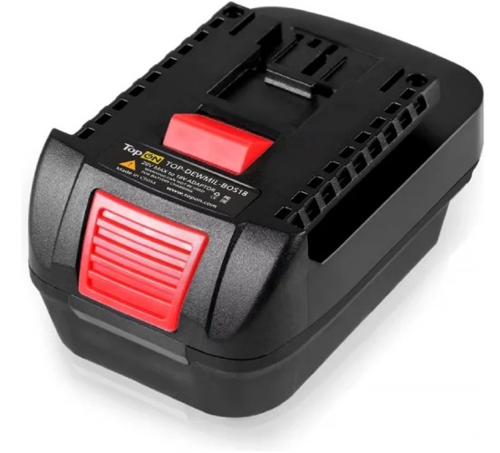 Адаптер-переходник TopON TOP-DEW/MIL-BOS18 DeWALT 18V,Milwaukee 18V, для Bosch 18V