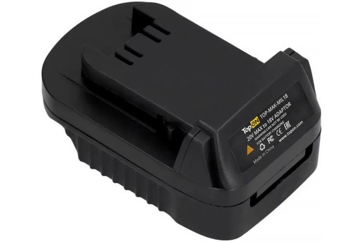 Адаптер-переходник TopON TOP-MAK-MIL18 Makita 18V Battery для Milwaukee 18V