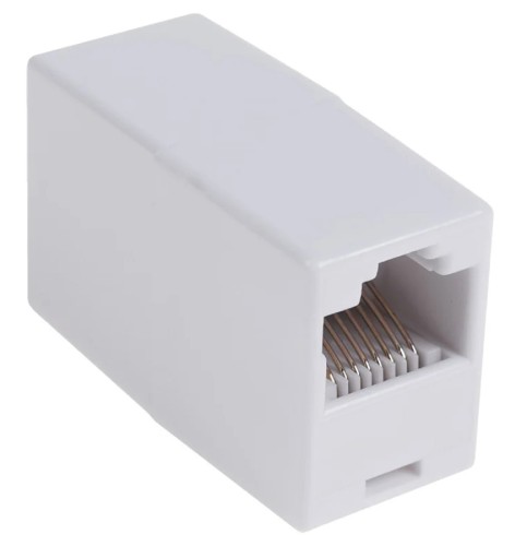 Адаптер проходной Proconnect 03-0101-4 ( уп. 50 штук ) RJ-45, UTP, CAT 5e (гнездо-гнездо) 03-0101-4