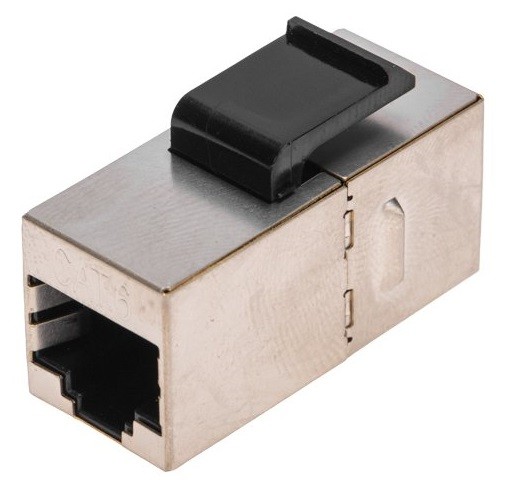 Адаптер проходной REXANT 02-0109 формата Keystone, Jack RJ-45(8P8C) FTP, CAT 6 PRO