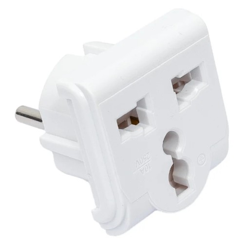 Адаптер сетевой REXANT 11-1011 ( уп. 25 штук ) универсал. на Евро вилку F/C2 «Квадрат» 10А б/з 11-1011 - изображение 4