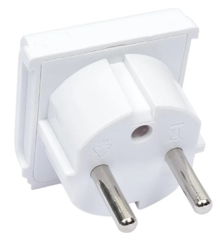 Адаптер сетевой REXANT 11-1011 ( уп. 25 штук ) универсал. на Евро вилку F/C2 «Квадрат» 10А б/з 11-1011 - изображение 2