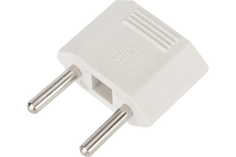 Адаптер сетевой REXANT 11-1041 ( уп. 50 штук ) Евро A/F на тонкую вилку С1 плоский «Тефаль» 6А  11-1041