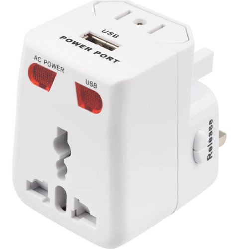 Адаптер сетевой REXANT 11-1051 "Путешественник" с USB