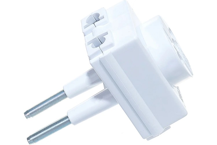 Адаптер сетевой REXANT 11-1065 с Евро A/F на тонкую вилку C1 "Козья ножка" - изображение 3