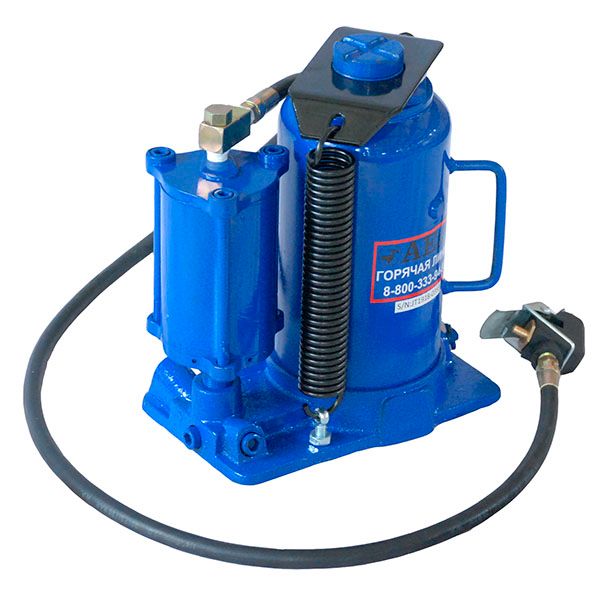 Домкрат пневмогидравлический бутылочный AE&T Т21020 20т - изображение 4