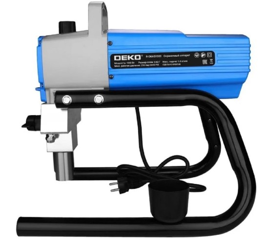 Агрегат окрасочный DEKO R-DKAS1000 поршневой 083-3201 - изображение 3