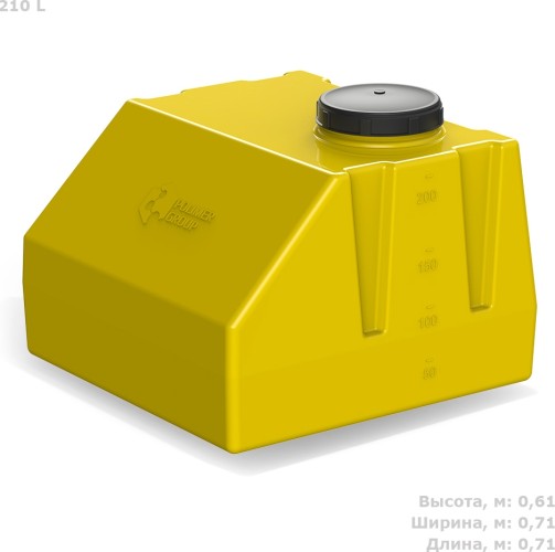 Агробак POLIMER GROUP TAK210S7 210 л, крышка с клапаном - изображение 2