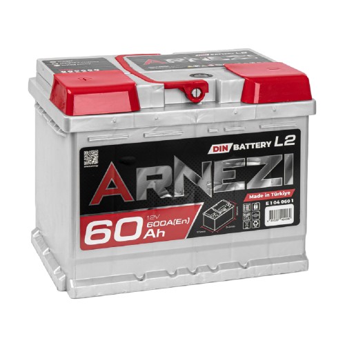 Аккумулятор ARNEZI DIN SMF 60 A/ч прямая L(+) 242x175x190 L2 EN 600 A E1040601