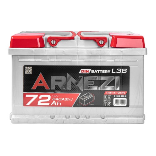 Аккумулятор ARNEZI DIN SMF 72 A/ч обратная R(+) 278x175x175 LB3 EN 640 A E1050720 - изображение 2