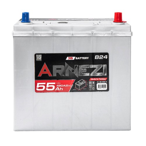 Аккумулятор ARNEZI JIS SMF 55 A/ч обратная R(+) 236x128x225 B24 EN 480 A E1320550 - изображение 2