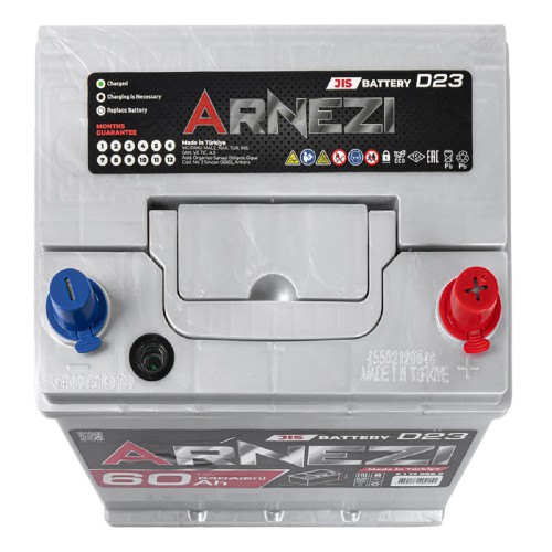 Аккумулятор ARNEZI JIS SMF 60 A/ч обратная R(+) 230x172x225 D23 EN 540 A E1170600 - изображение 3