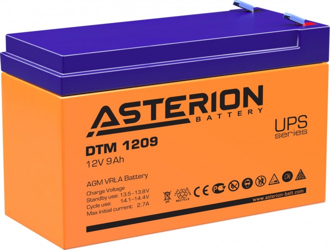 Аккумулятор ASTERION DTM 1209 Asterion DTM 1209