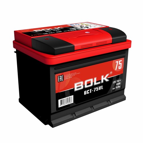 Аккумулятор BOLK B 75-3-L standart прямая полярность