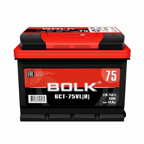 Аккумулятор BOLK B 75-3-R standart обратная полярность - изображение 2