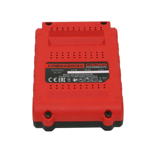 Аккумулятор Crown 20.0В 2,0 Ач Li-ion CAB202013XE - изображение 4