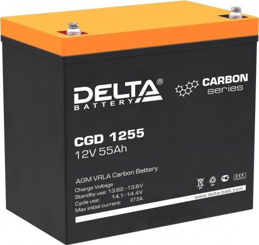 Аккумулятор Delta CGD 1255 (AGM) Carbon