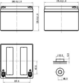 Аккумулятор Delta DTM 1226 - изображение 2
