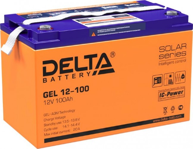Аккумулятор Delta GEL 12-100 (AGM+GELl)