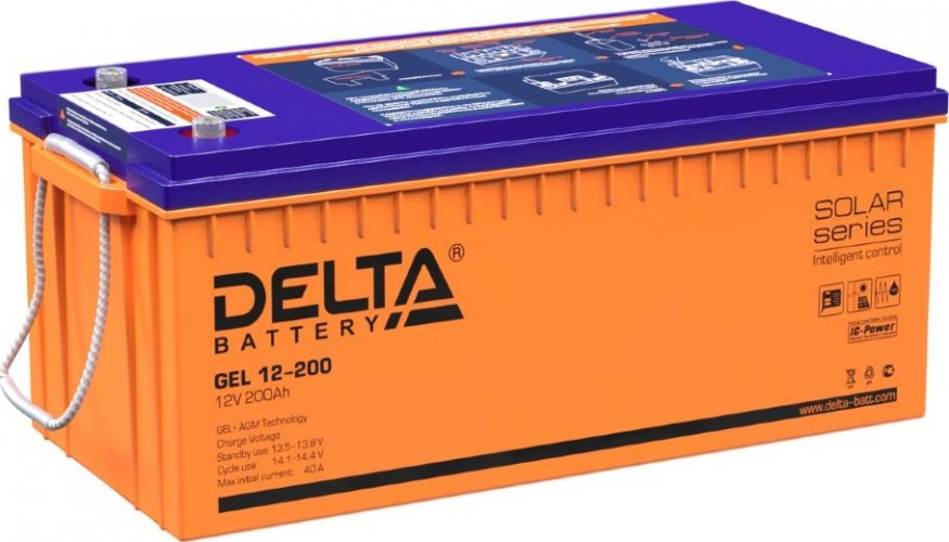 Аккумулятор Delta GEL 12-200 (AGM+GEL)