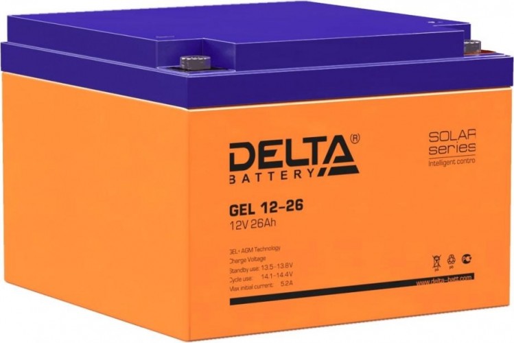 Аккумулятор Delta GEL 12-26 (AGM+GEL)