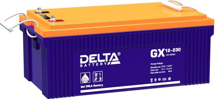 Аккумулятор Delta GX 12-230 (GEL)