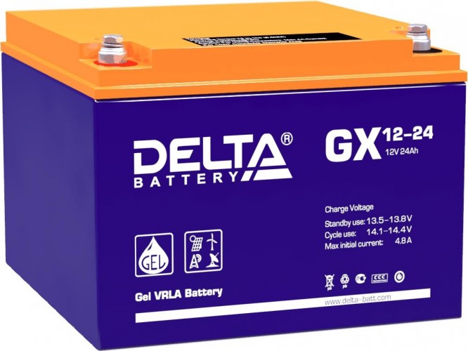 Аккумулятор Delta GX 12-24 (GEL)