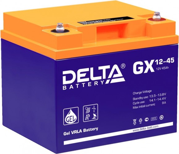 Аккумулятор Delta GX 12-45 (GEL)