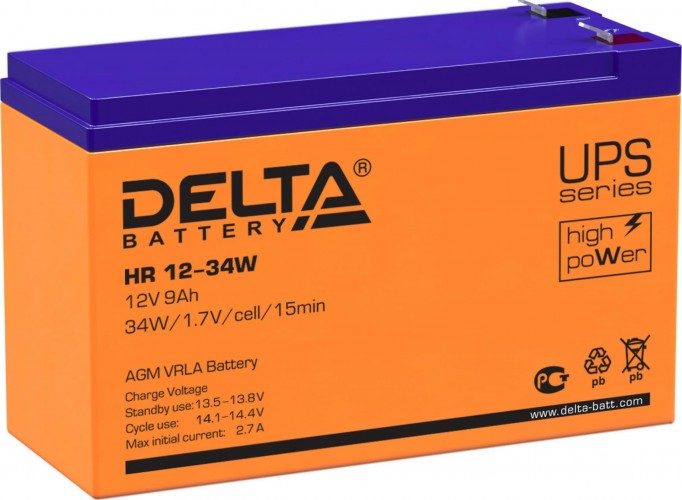 Аккумулятор Delta HR 12-34 W