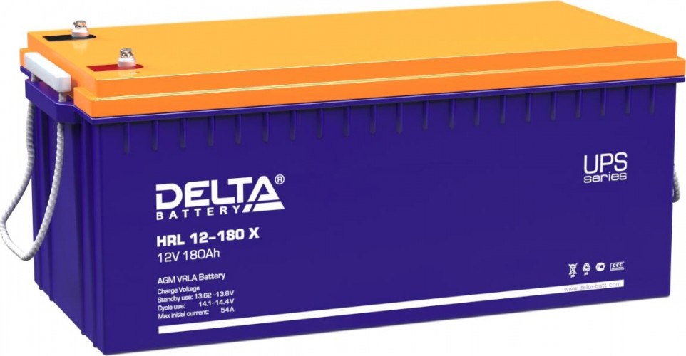 Аккумулятор Delta HRL 12-180 X
