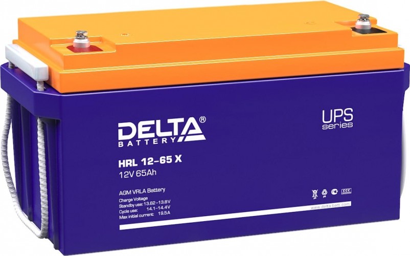 Аккумулятор Delta HRL 12-65 X