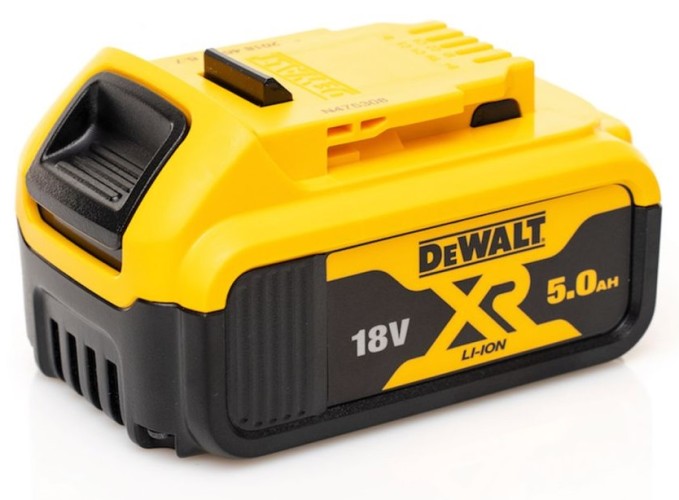 Аккумулятор DeWALT 18V XR 5.0 Ач Li-Ion  (DCB184-XJ) (без упак.)